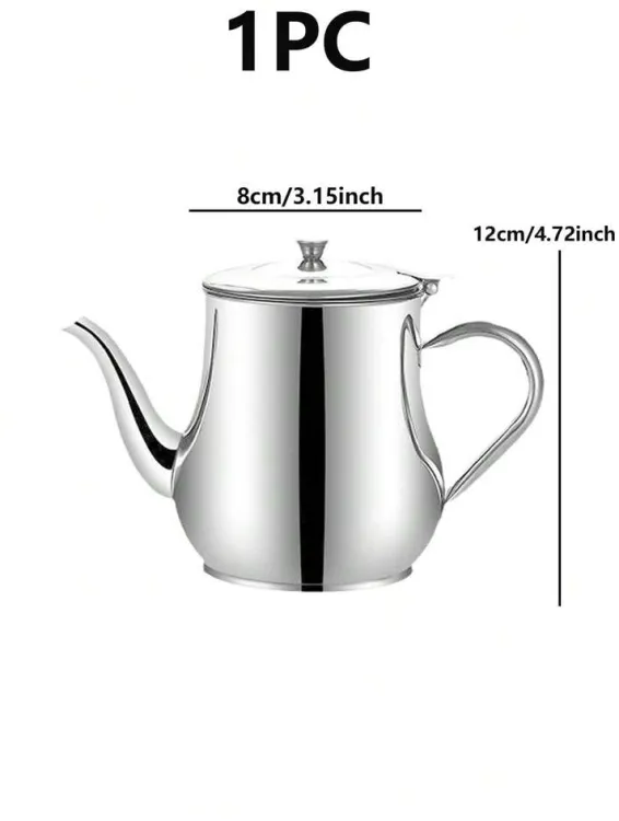 Filter Cooking Oil Pot Kitchen Large Capacity 410ml Stainless Steel Oil Strainer Pot Container Jug Storage Can