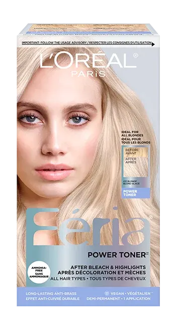 Loreal Feria Ice Blonde Power Toner After Bleach & Highlights