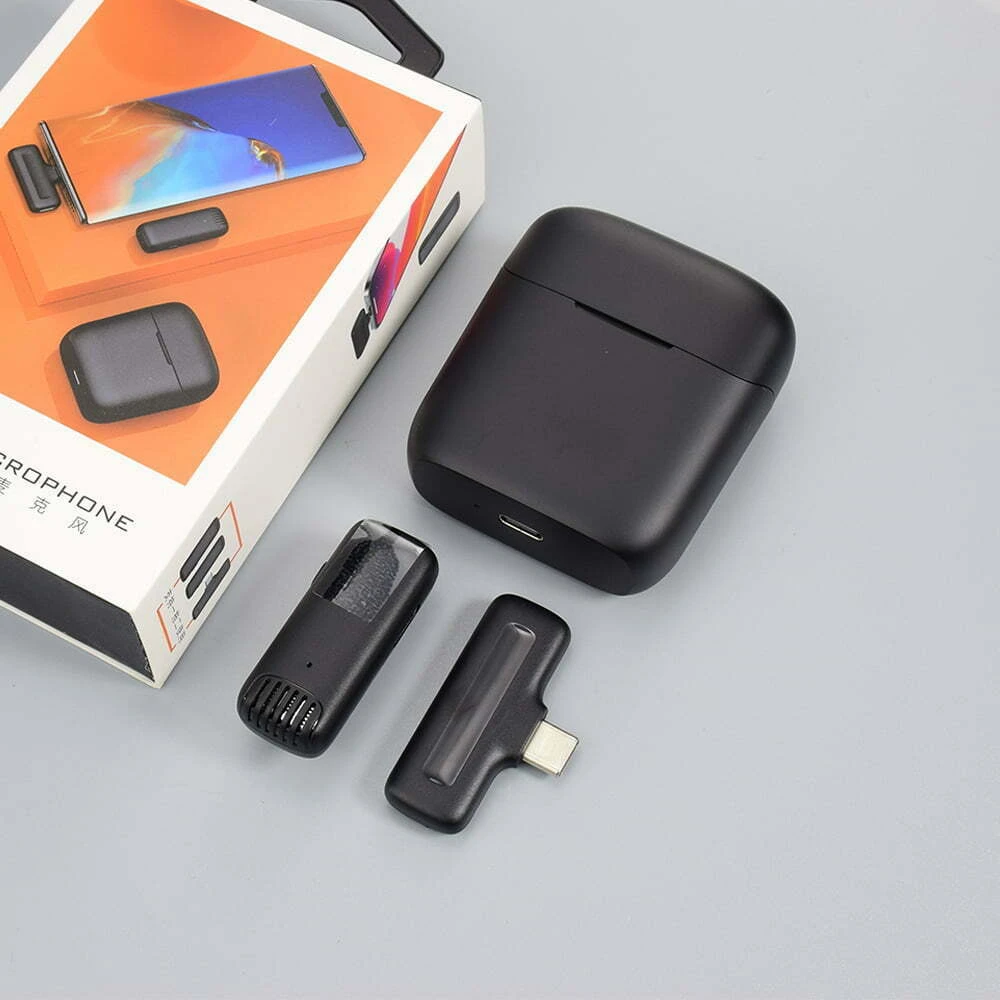 J11 Wireless Microphone with Charging Case – Type-C (1:1)