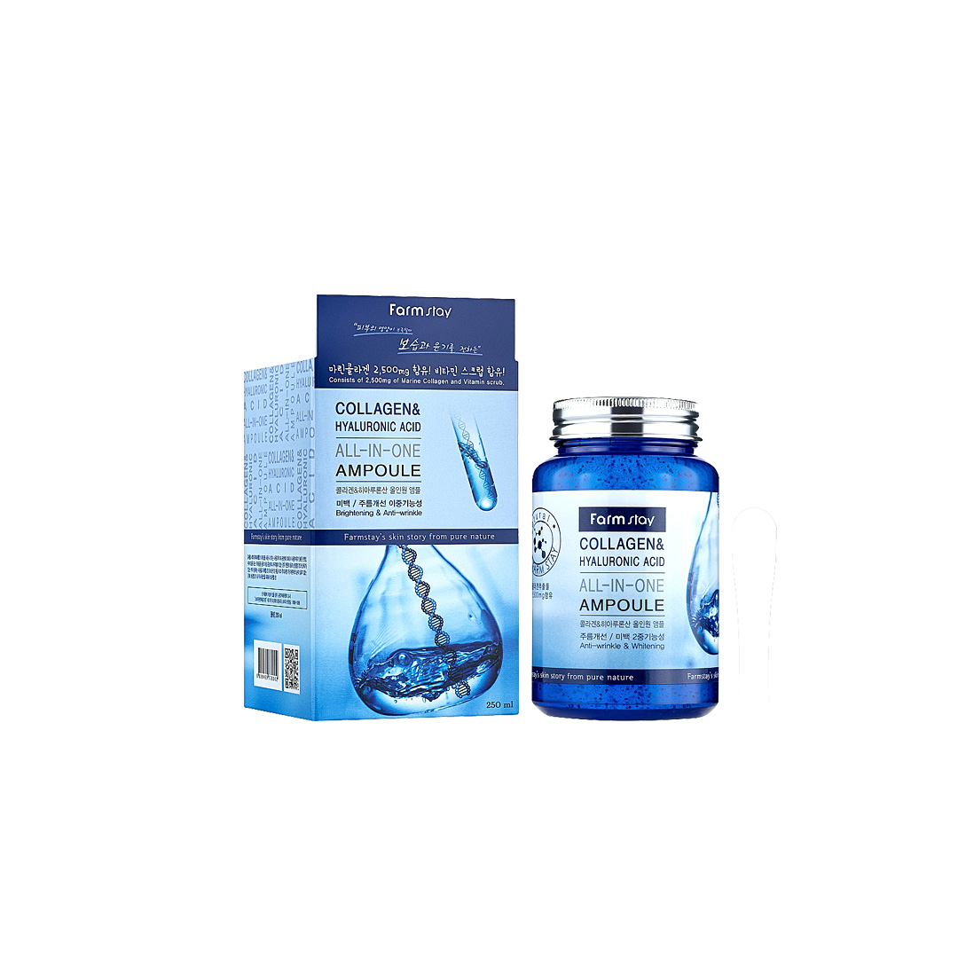 FARMSTAY Collagen & Hyaluronic Acid All in one Ampoule
