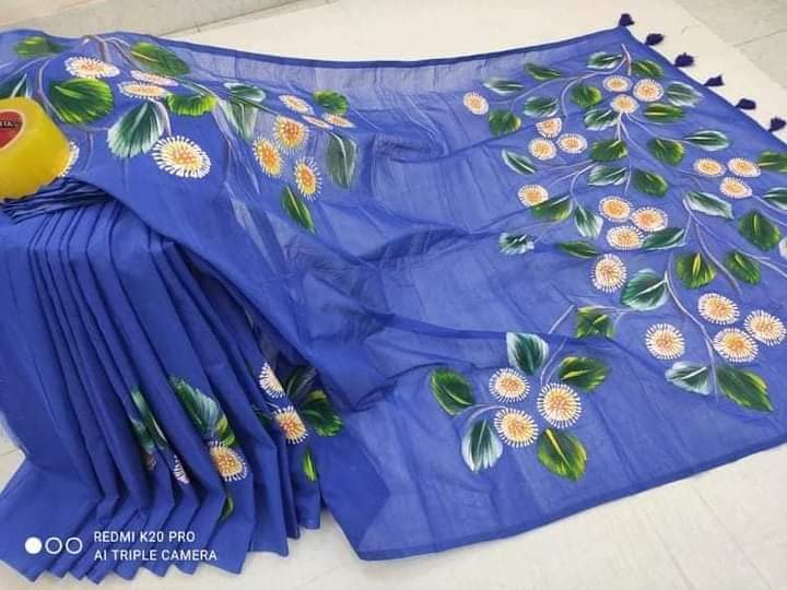হ্যান্ডপ্রিন্ট শাড়ী