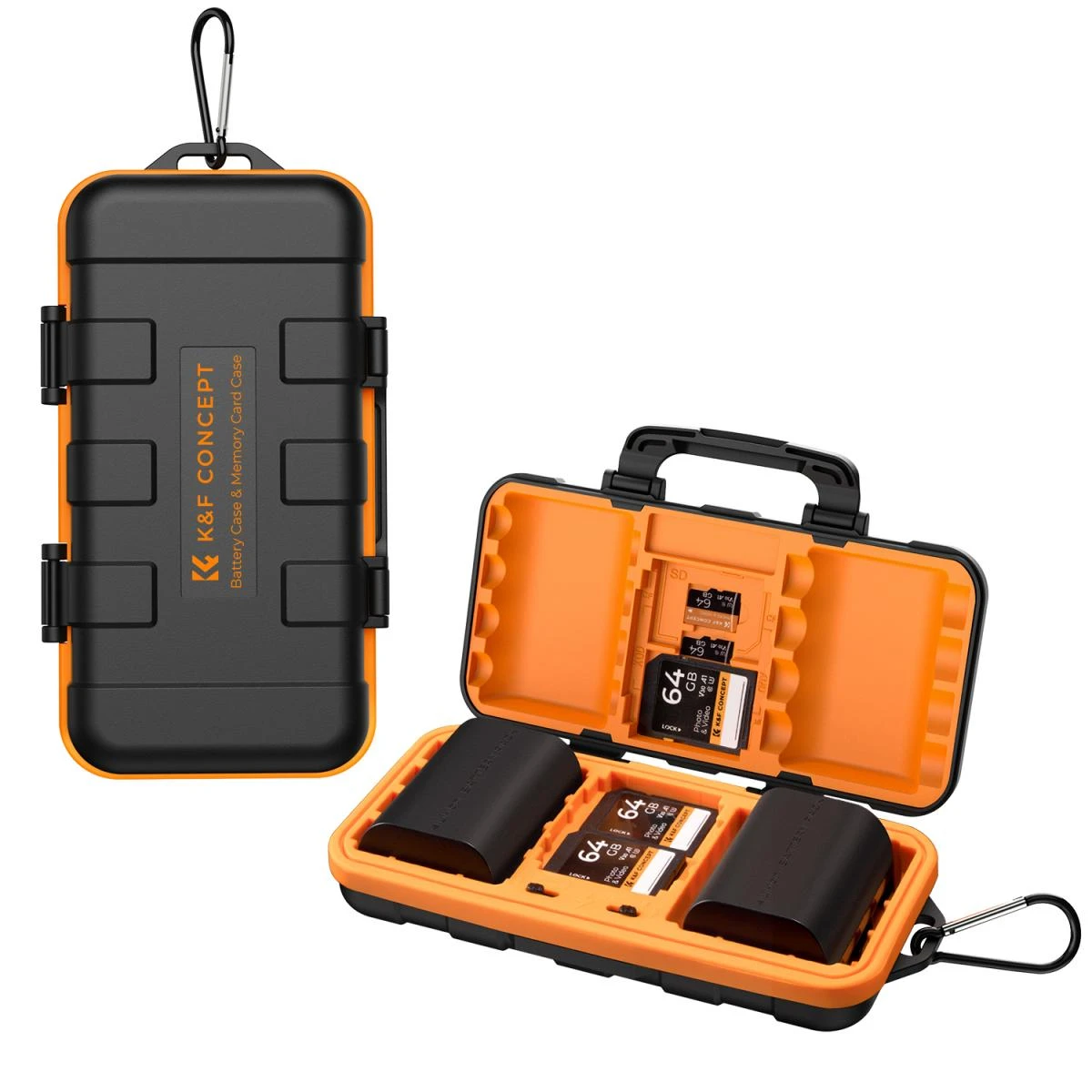 K&F Concept KF31.079 Camera Battery & Memory Card Waterproof and Shockproof Hard Case