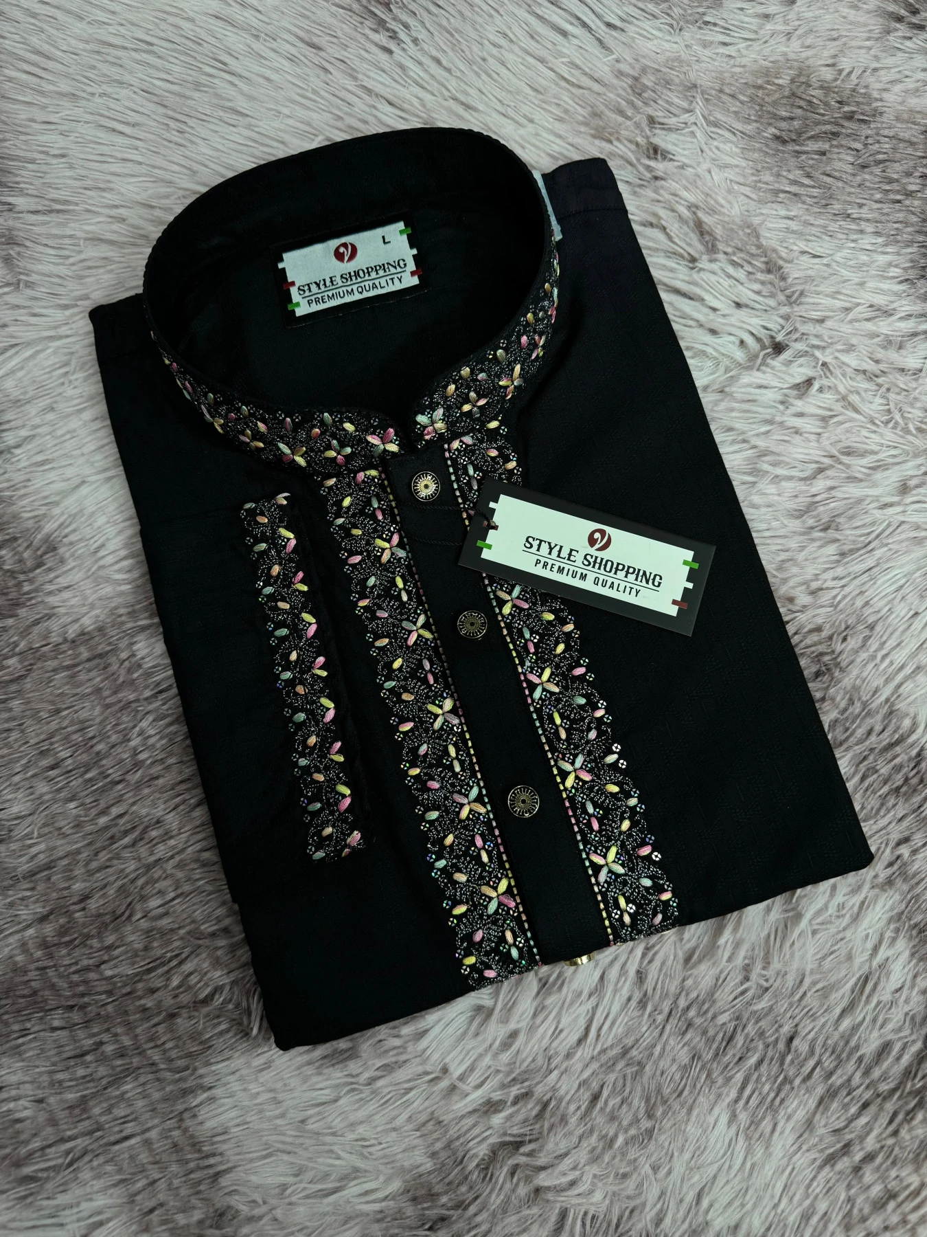 Eid Collection 2026 Black Sequence Embroidery Punjabi