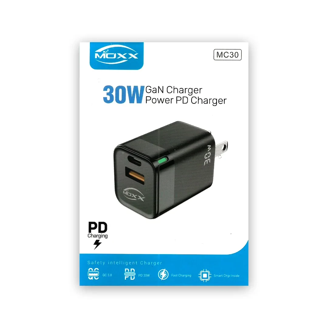 MOXX MC30 Power PD 30W Adapter Type-C & USB+A Port