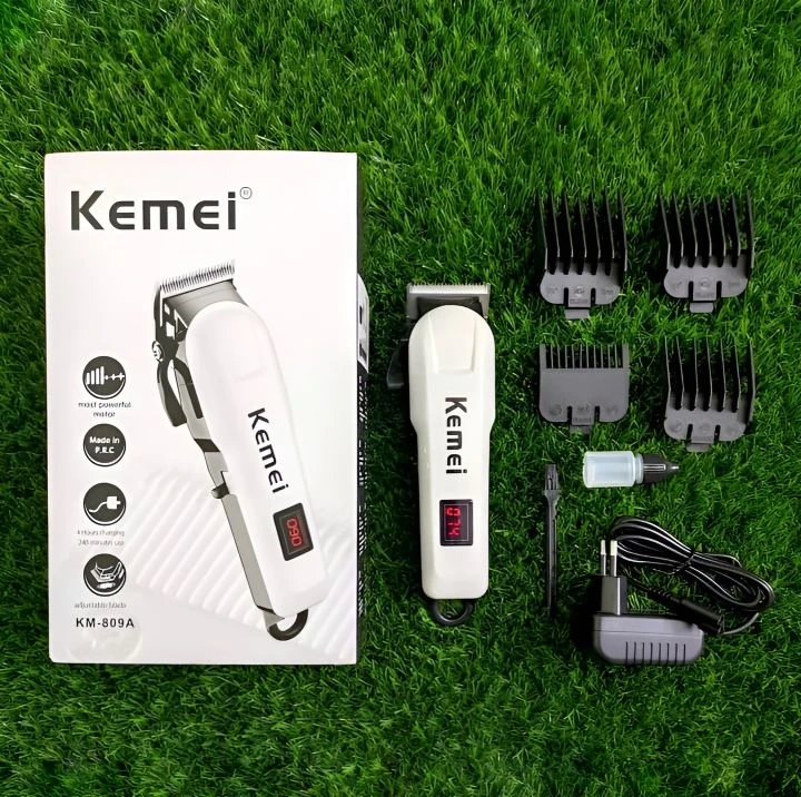 Kemei KM-809A Rechargeable Hair Clipper and Trimmer for Men