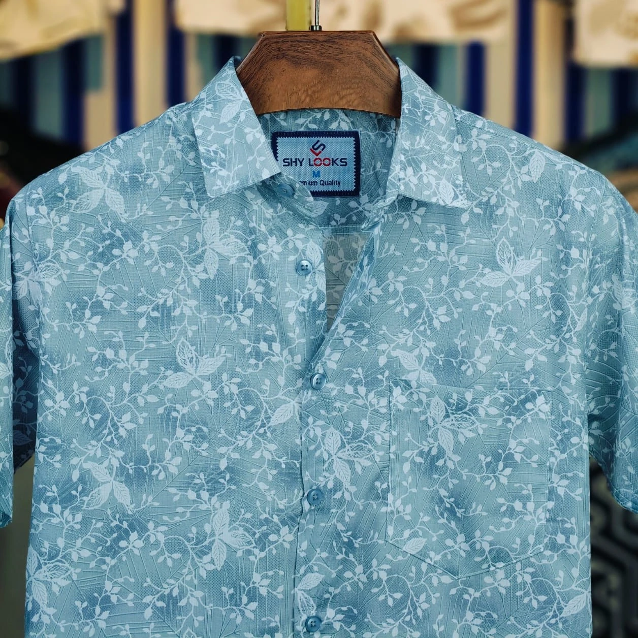 Pure Cotton Half Sleeve Print Shirt for Men's