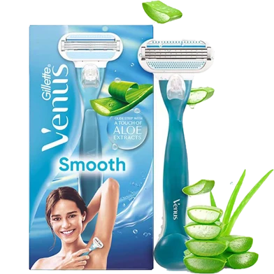 Razor - Venus Hair Removal Razor for Women with Aloe Vera - Single Piece Razor