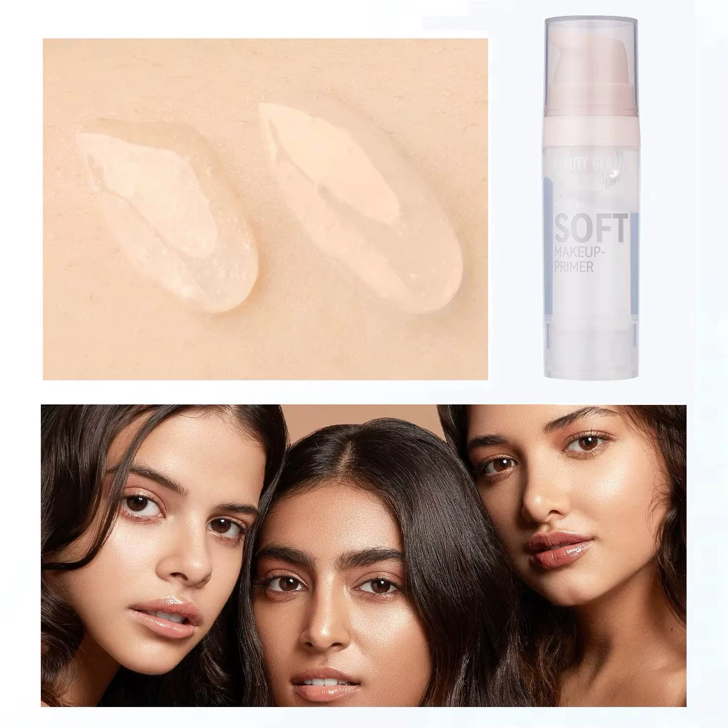 BEAUTY GLAZED Luxury Raise, Nourish, Moist Soft Make Up Primer 20g