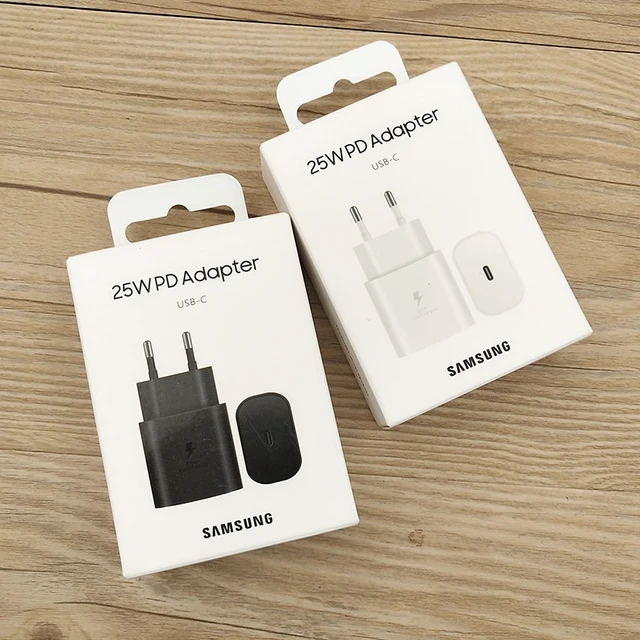 25W Charger Travel Adapter USB-C PD 3.0 25 Watt Type C Fast Charging For Samsung Galaxy (Only Adapter)