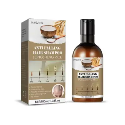 Rice Water Hair Care Shampoo – Hair Fall Control, Dandruff Removal, Volume Boost, Regrowth & Thickening Formula