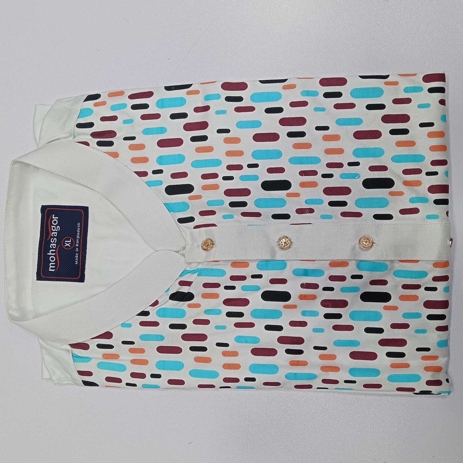 Colors Printed Stylish Semi Logn Panjabi