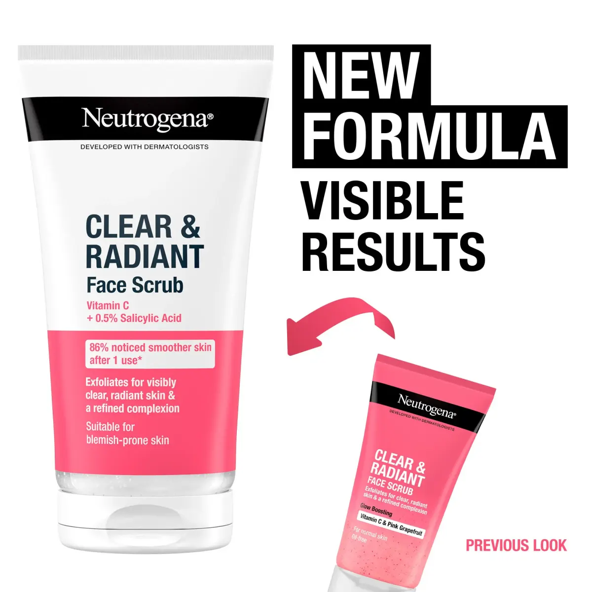 Neutrogena Clear & Radiant Face Scrub 150 ml