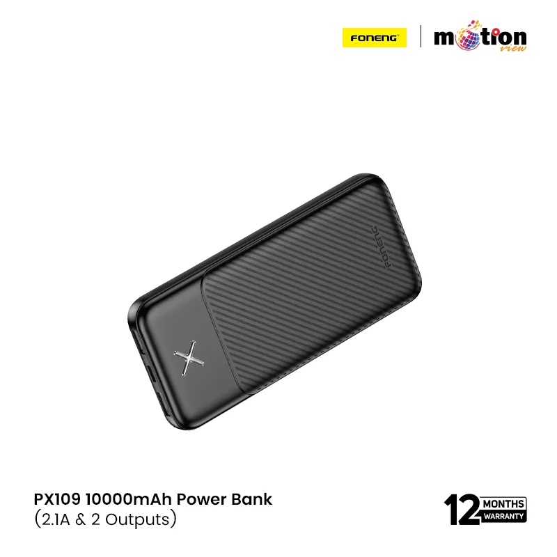 FONENG PX109 10000mAh Portable Power Bank Dual USB Output