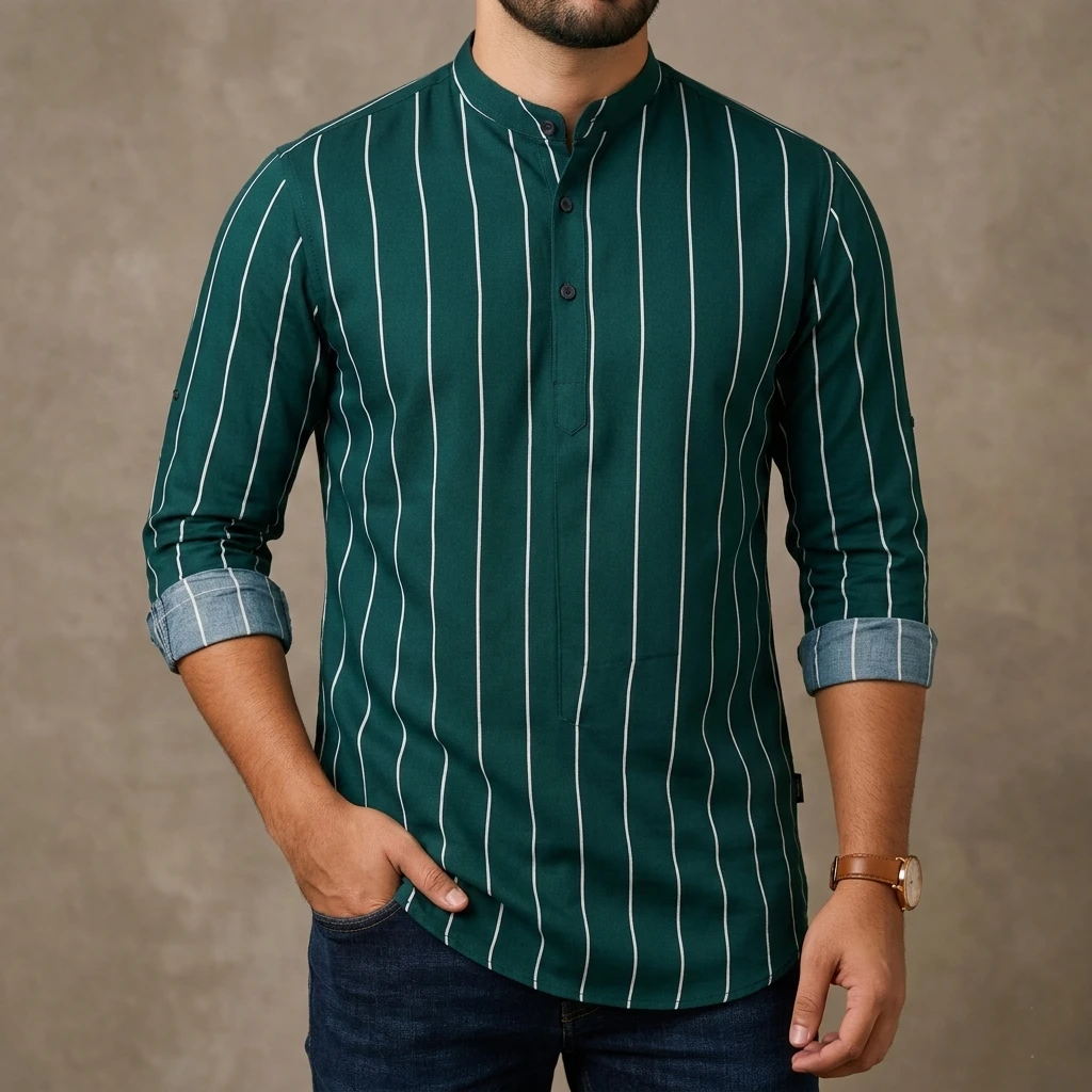 Father & Son Premium Striped Cotton Katua