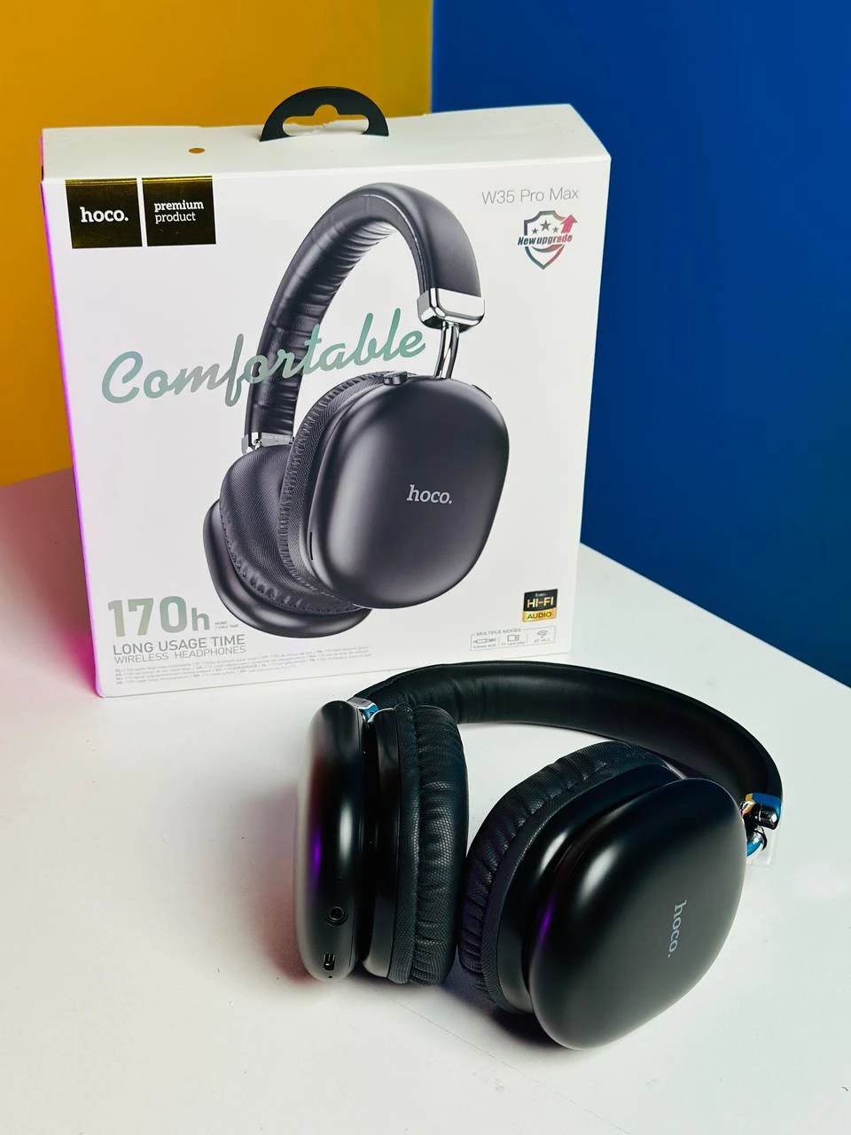 Hoco W35 Pro Max Wireless Headphone – Black