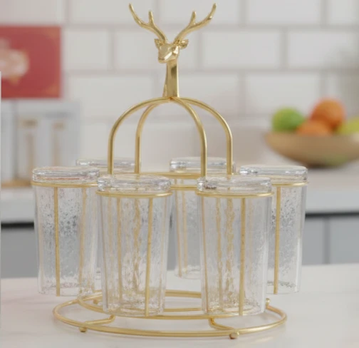 Rotatable Glass Holder Rack