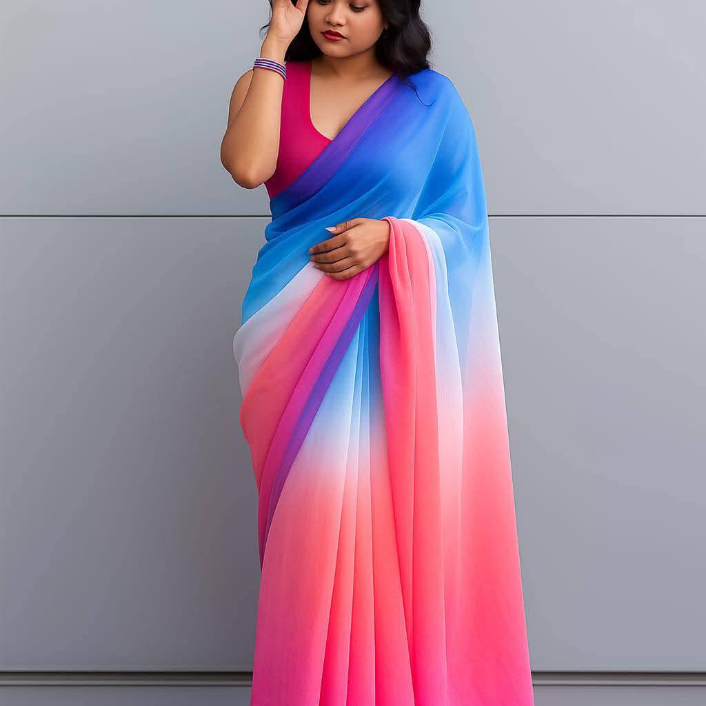 Rongdhonu Georgette sharee