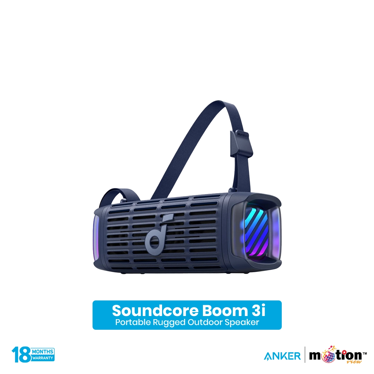 Anker Soundcore Boom 3i Portable Bluetooth Speaker