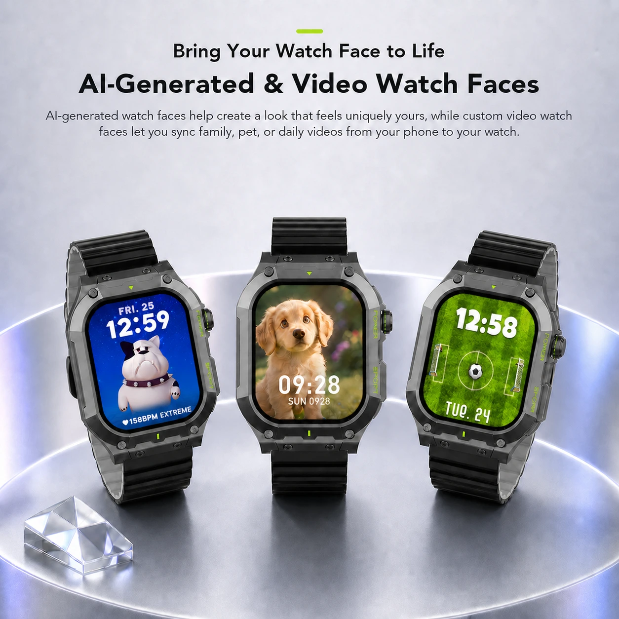 oraimo smart watch watch tank n OSW-816N 04 ai generated and video watch faces