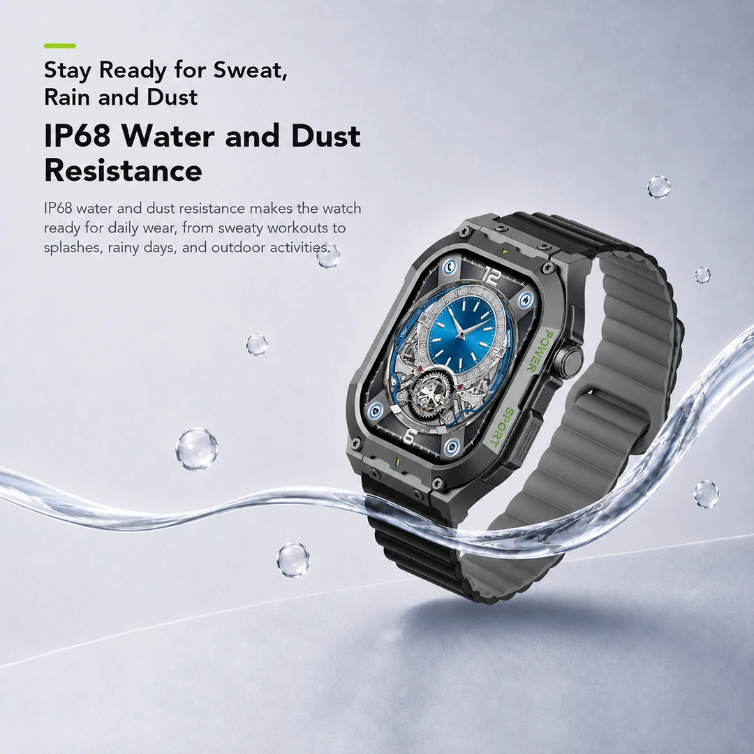 oraimo smart watch watch tank n OSW-816N 10 ip68 water and dust resistance