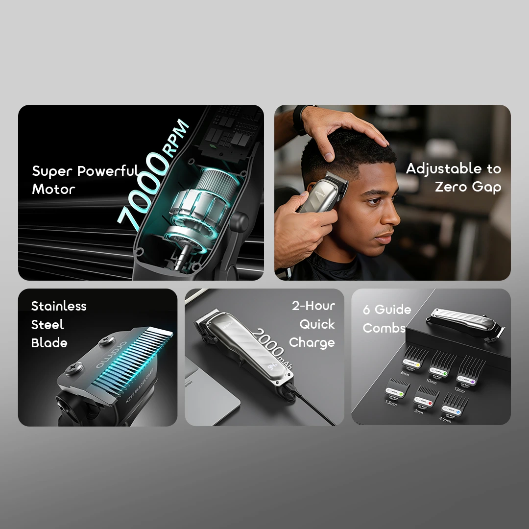 oraimo Hair Clipper EasyCut 2 OCL-233N 02 features