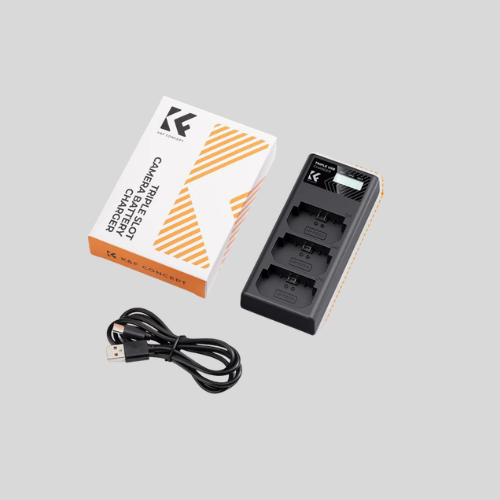 K&F Concept NP-FZ100 Battery Charger Triple Slot