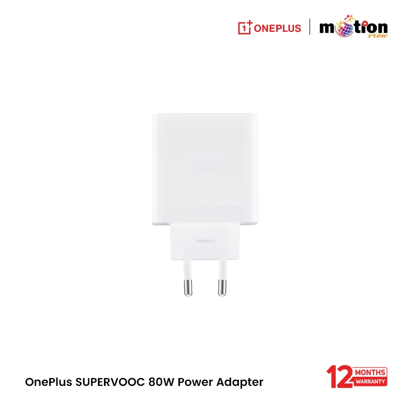 OnePlus SUPERVOOC 80W Power Adapter(Type -A EU) - White