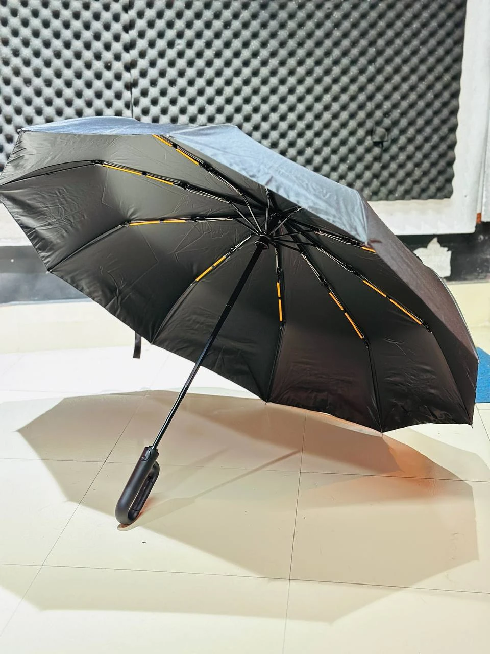 Premium 10-Ribs Automatic Folding Umbrella With Hanger Handle