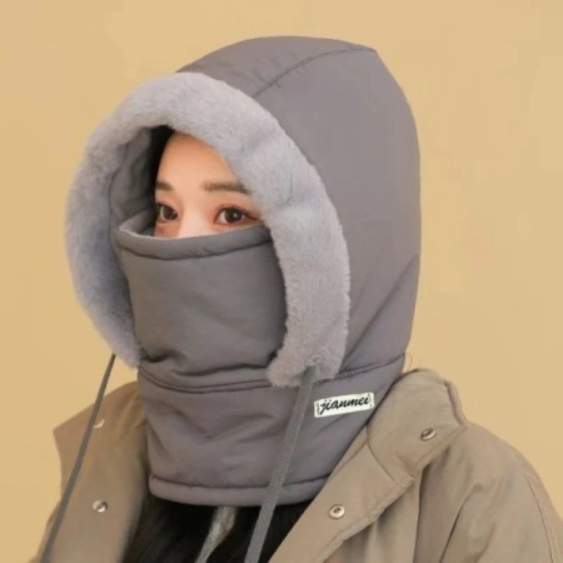 Polar Fleece Winter Balaclava – Thick Warm Hood Hat with Face Mask for Men & Women