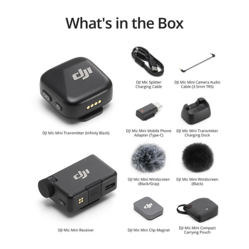 DJI Mic Mini Wireless Microphone (1Tx + 1Rx)