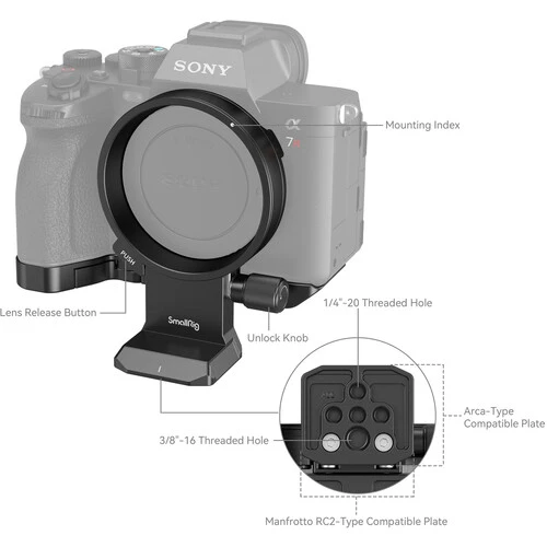 SmallRig Rotatable Horizontal to Vertical Mount Plate Kit for Sony a7R IV a7R V a7 IV a7S III MFR4148