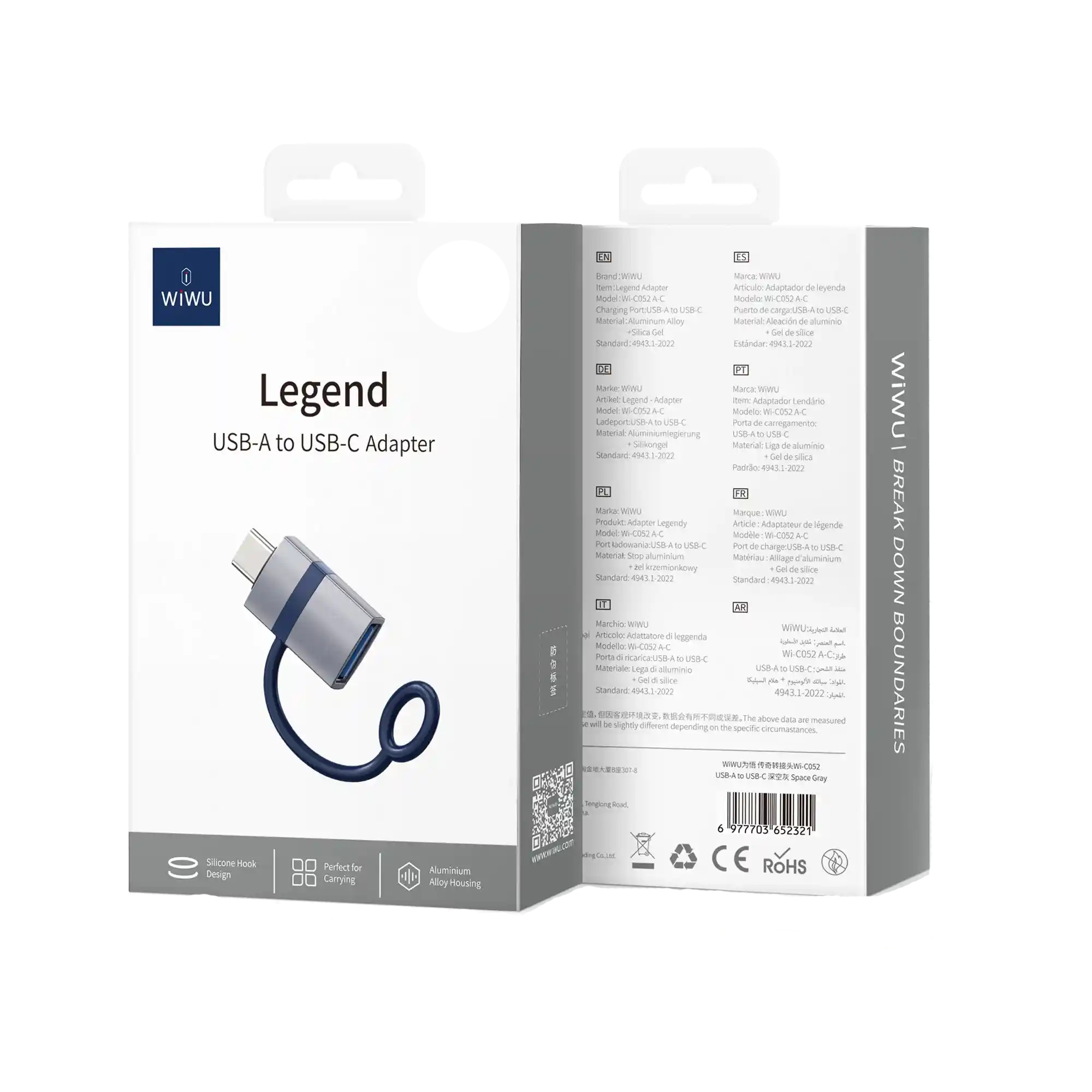 WiWU Legend USB-A to USB-C Adapter