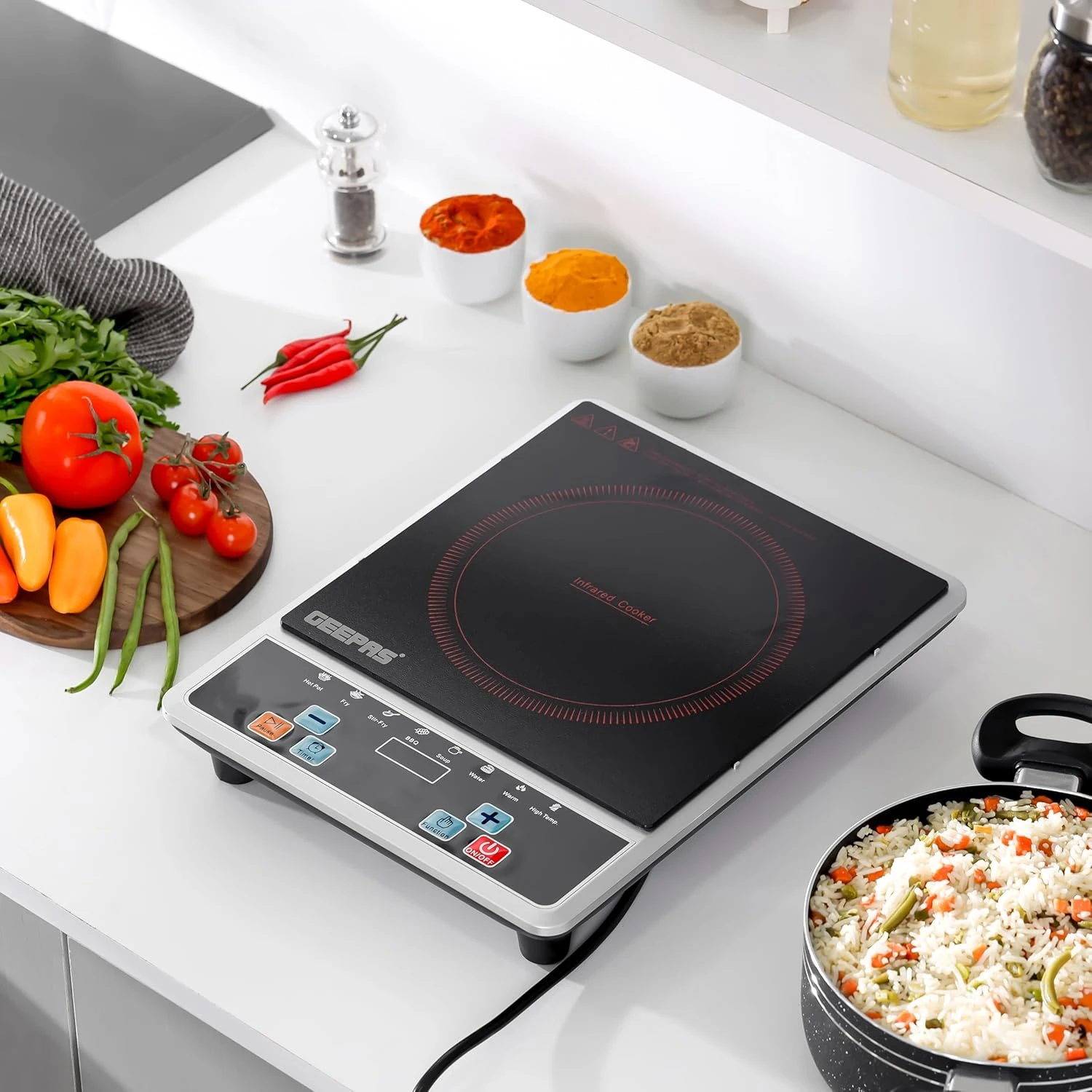 Geepas GIC6101N Infrared Cooker – 2000W