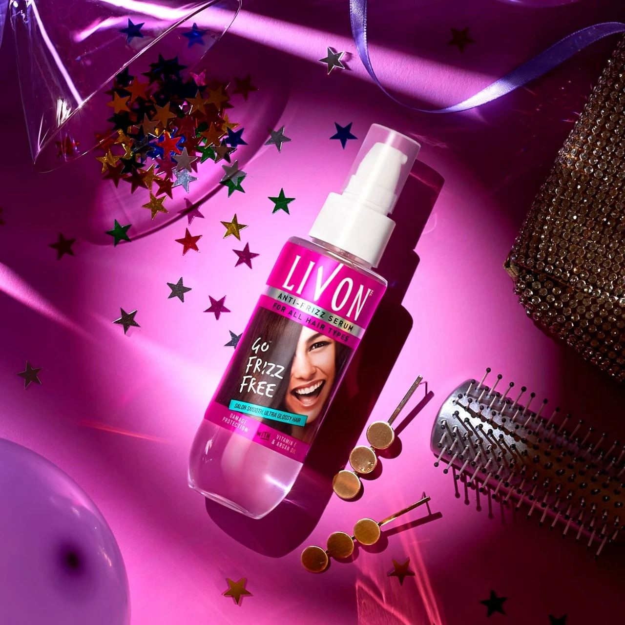LivOn Anti Frizz Serum for All Hair Types 100ml- Product of India