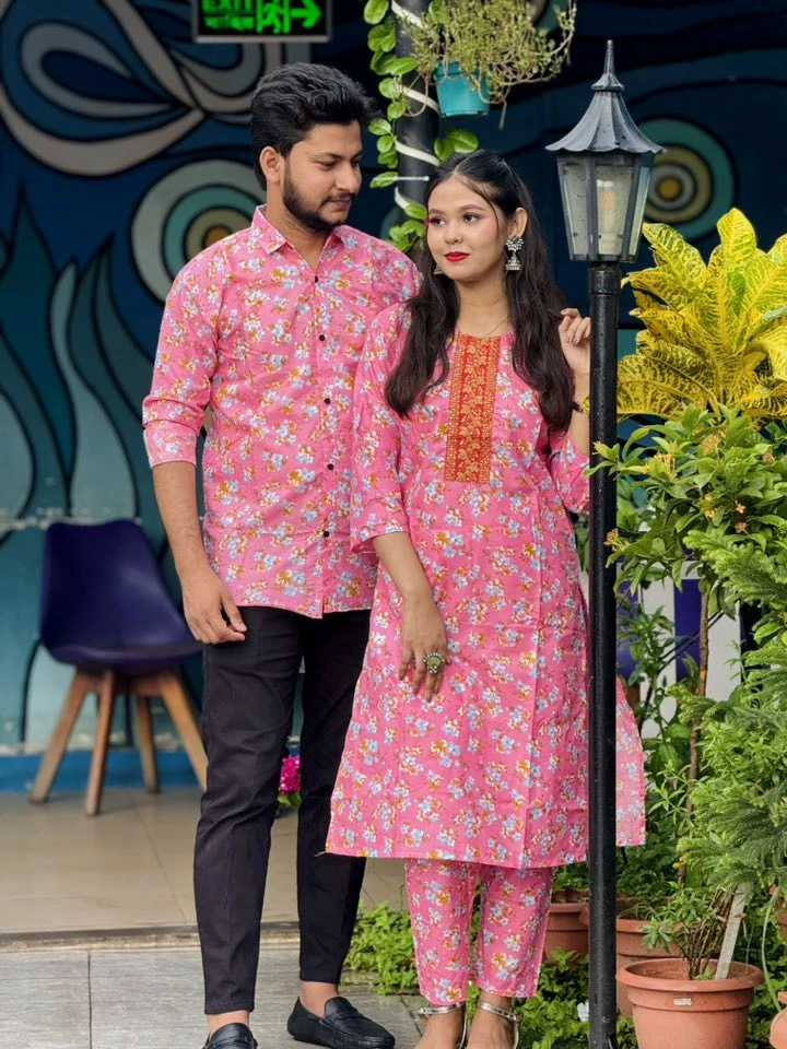 Matching Couple Dress | 2 Pcs and shirt