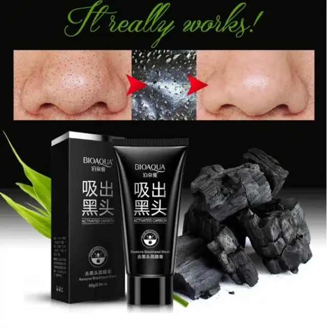 Bioaqua Blackhead Remove Mask Activated Carbon 60gm