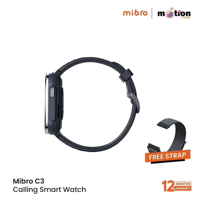 Mibro C3 Calling Smart Watch 2ATM with Dual Straps