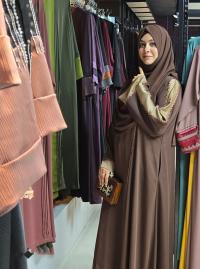Dubai cherry borka with Hijab