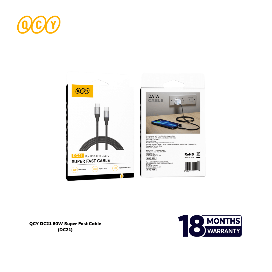 QCY DC21 60W Super Fast Cable (DC21) feature image 1
