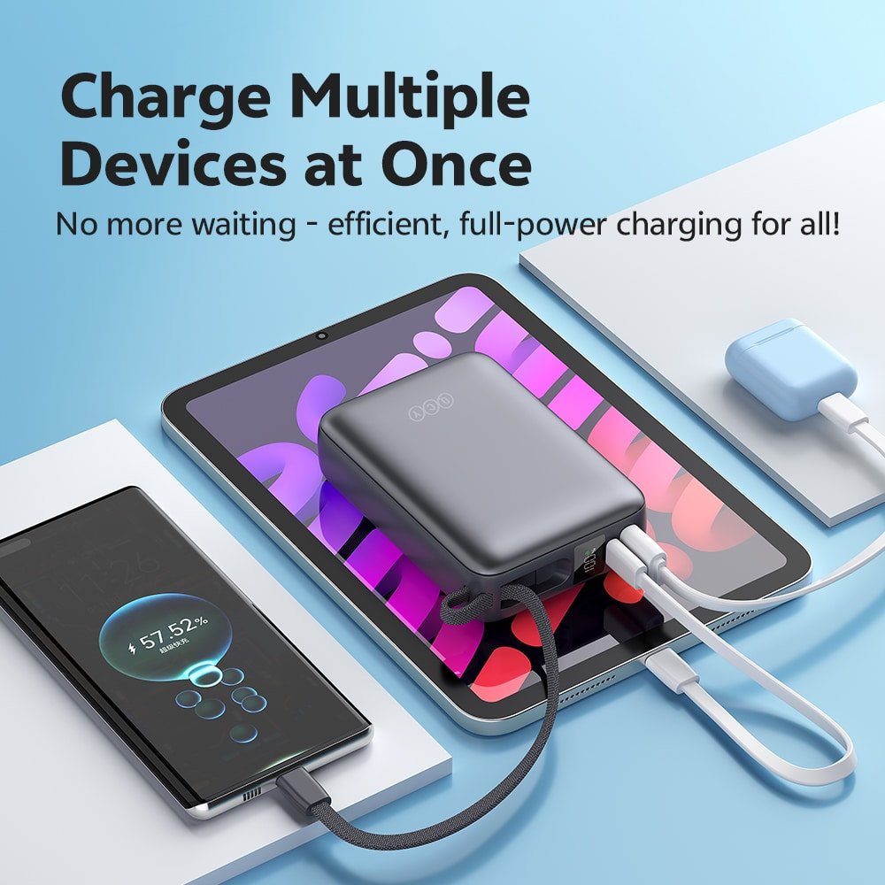 QCY PB20A 20000mAh 45W PD Fast Charging Mini Power bank feature image 5