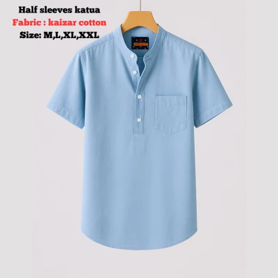 kaizar cotton Half sleeves katua For Men's