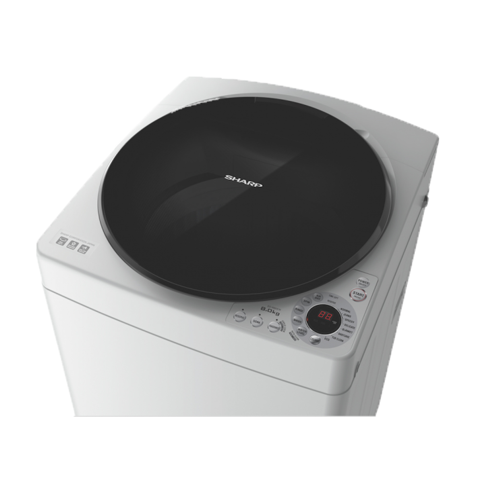 Sharp Full Auto Washing Machine ES-W80EW-H | 8 KG