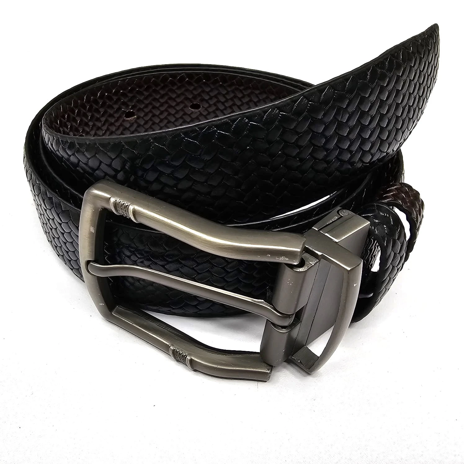 Leather belt for men