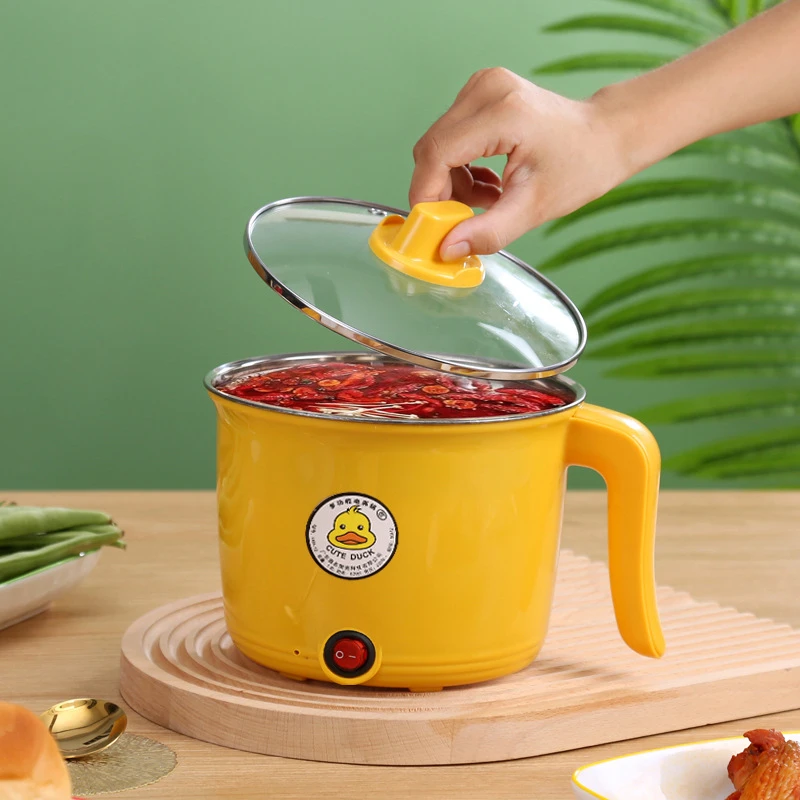 Small Yellow Duck Mini Non-Stick Electric Cooking Pot