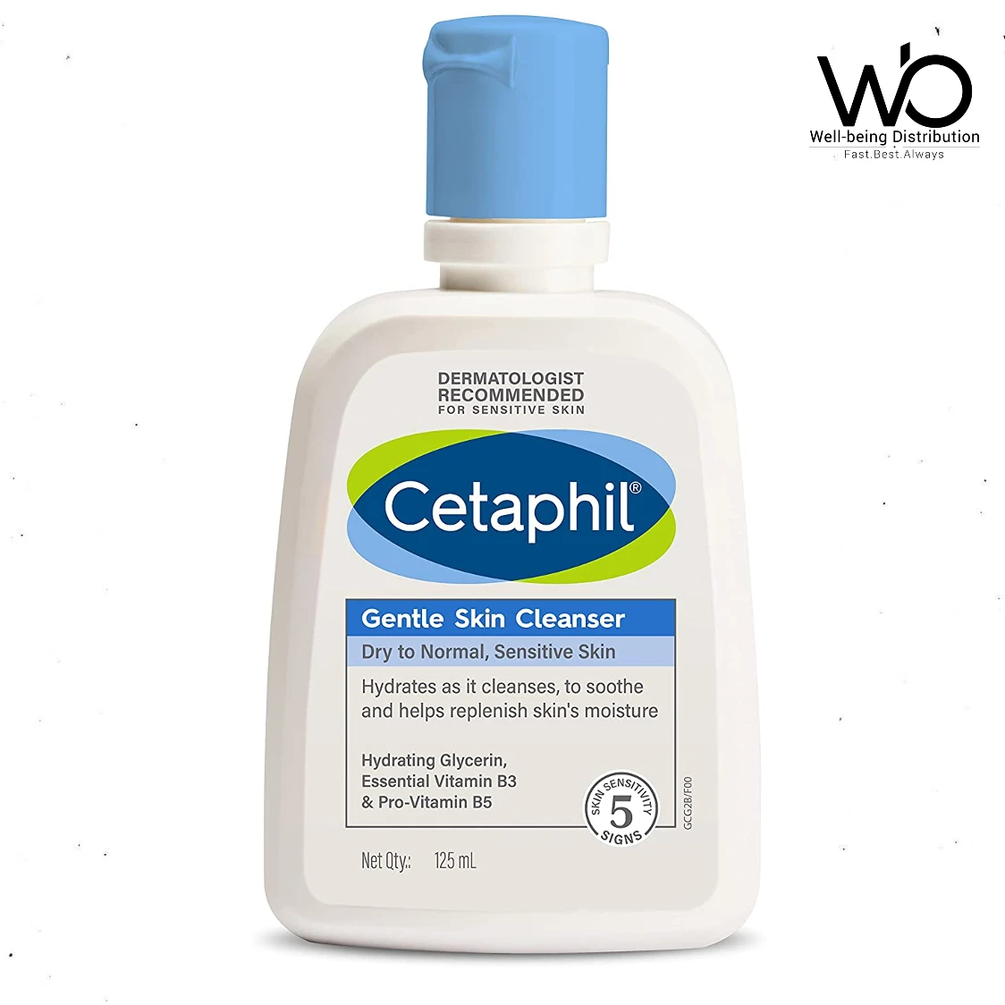 Cetaphil Face Wash Gentle Skin Cleanser for Dry to Normal Skin 125ml - UK