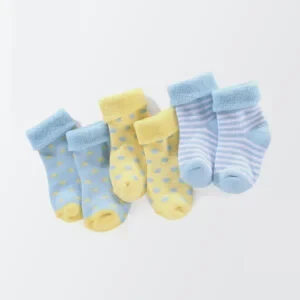 1 Pair Multicolor Multi Design New Born Baby Socks/Cloth Shoes (Random Color)
