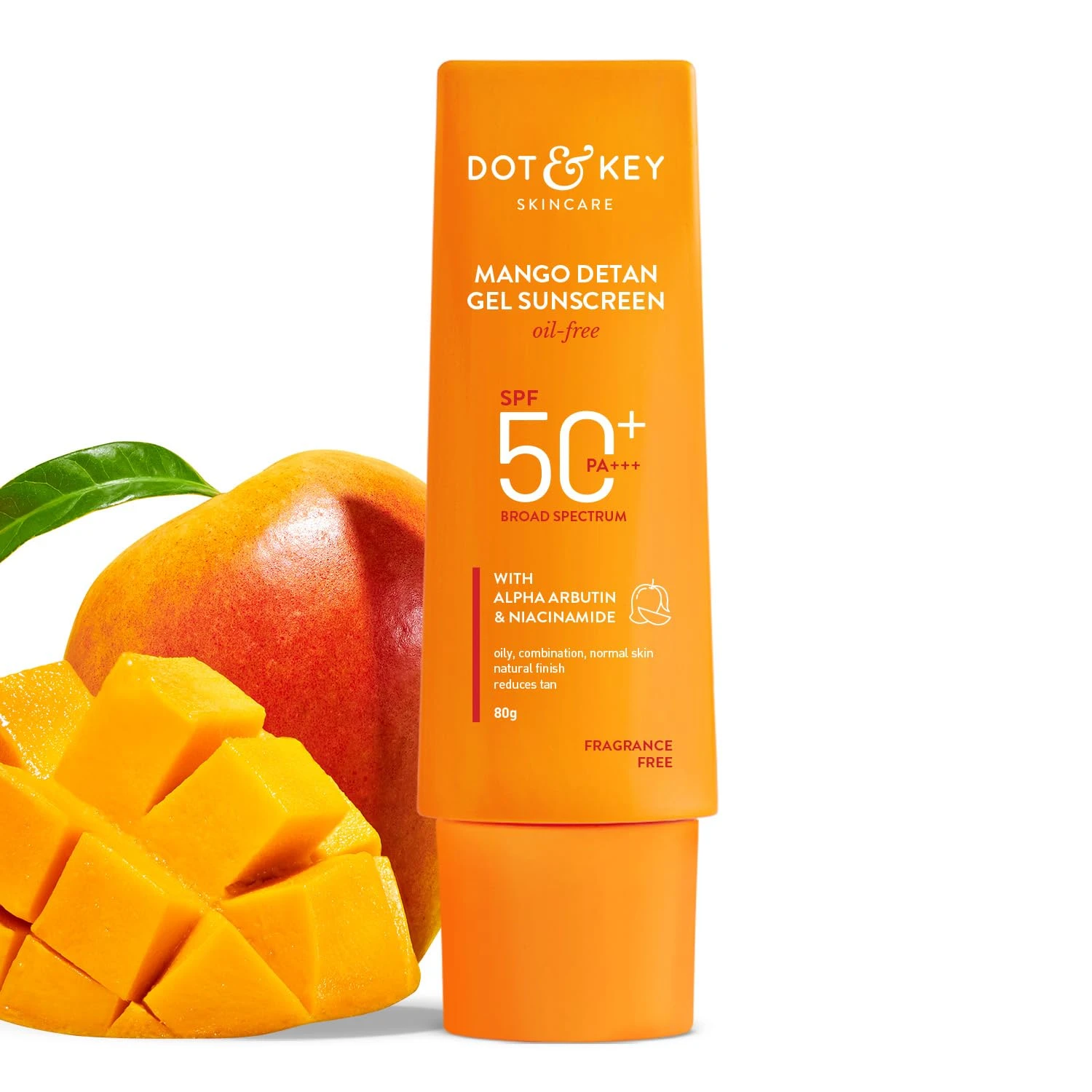 Dot & Key Mango Detan Gel Sunscreen SPF 50+ PA+++ 80gm