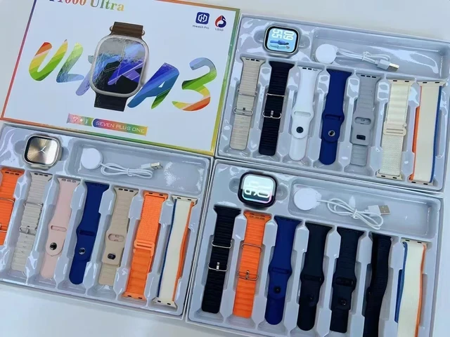 T1000 Ultra Smart Watch – Big Screen Fitness Tracker (7-in-1 Edition)