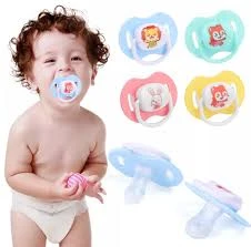BabySmile Cartoon Face Petals Type Liquid Silicone Pacifier 1pcs