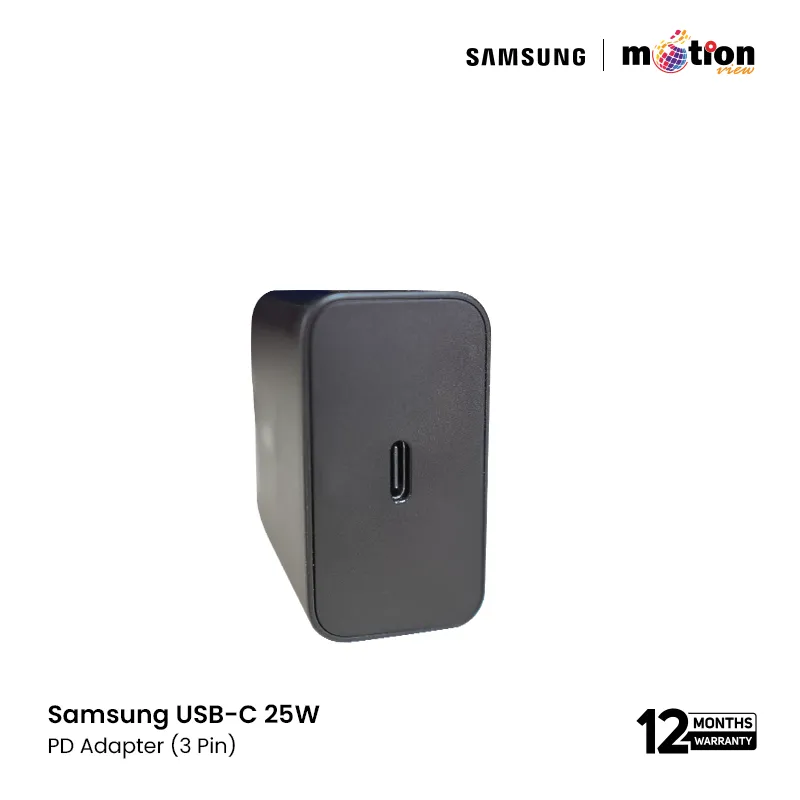 Samsung 25W PD Adapter USB-C (3 Pin) (Model -EP-T2510)